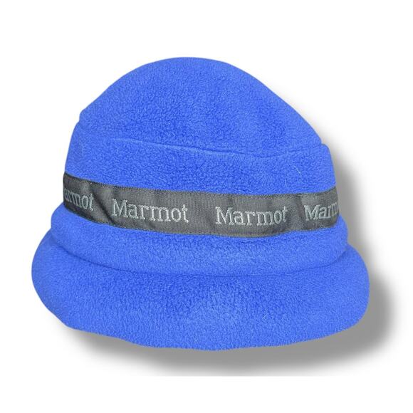 Vintage Marmot Townie Fleece Cap Hat Beanie Ear Flaps Style 1952 USA OS Blue - Picture 14 of 14